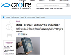 article de novembre 2013 du site croire.com 